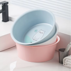 12Pcs Household Plastic Water Basin