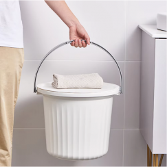 6Pcs Plastic Bucket With Handle